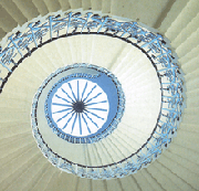 Inigo Jones tulip staircase winds in a spiral