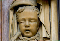 carved head of cherub