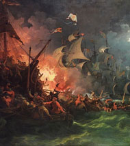 Battle with Spanish Armada