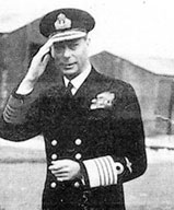 George VI saluting