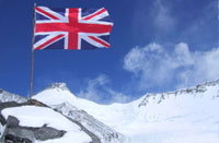 Union flag on Everest
