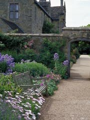 Beautiful garden outside historic Wakehurst Place