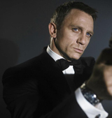 James Bond in a black suit